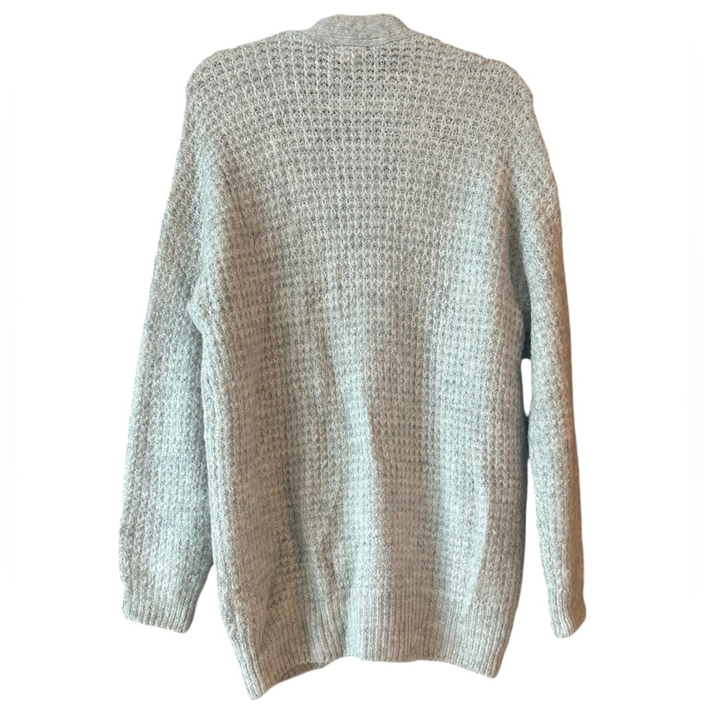 Nordstrom BP Oversized Waffle Stitch Cardigan Grandpa Sweater Size XS - Picture 4 of 13